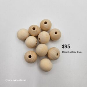 Cuentas de Madera - 20mm