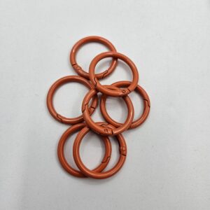 Argolla Mosqueton circular colores Grande - Naranja