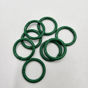 Argolla Mosqueton circular colores Grande - Verde benetton