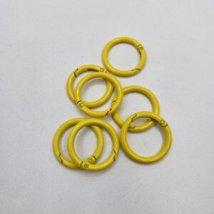 Argolla Mosqueton circular colores Grande - Amarillo