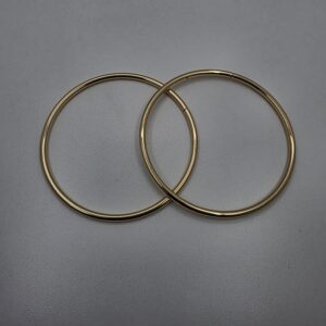 Par de asas circulares 10cm diámetro - Oro