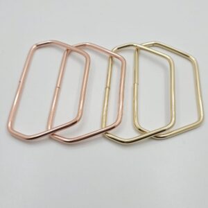 Par de asas hexagonal metal 10cm