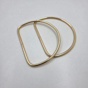 Par de asas semicírculo de metal 10cm