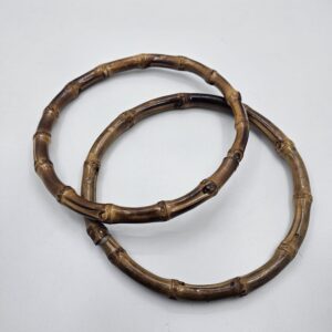 Par de asas de bambú natural circulares 17cm - Habano 17cm