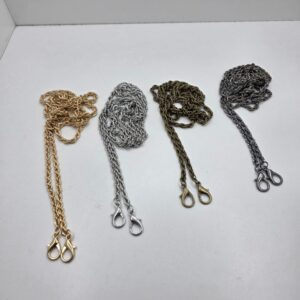 Cadena 1.2mt de largo c/mosquetón fina