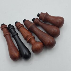 Mangos de madera para sellos de latón