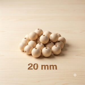 Cuentas de Madera x 100 gs. - 20mm