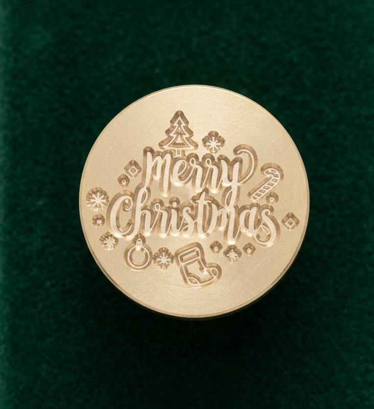 Sellos de latón 2.5cm Navidad - Imagen 2