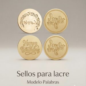 Sellos de latón 2.5cm Palabras