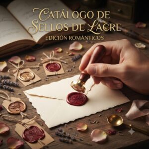 Sellos de latón 2.5cm Románticos