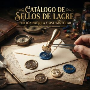 Sellos de latón 2.5cm Brújulas y Sistema solar